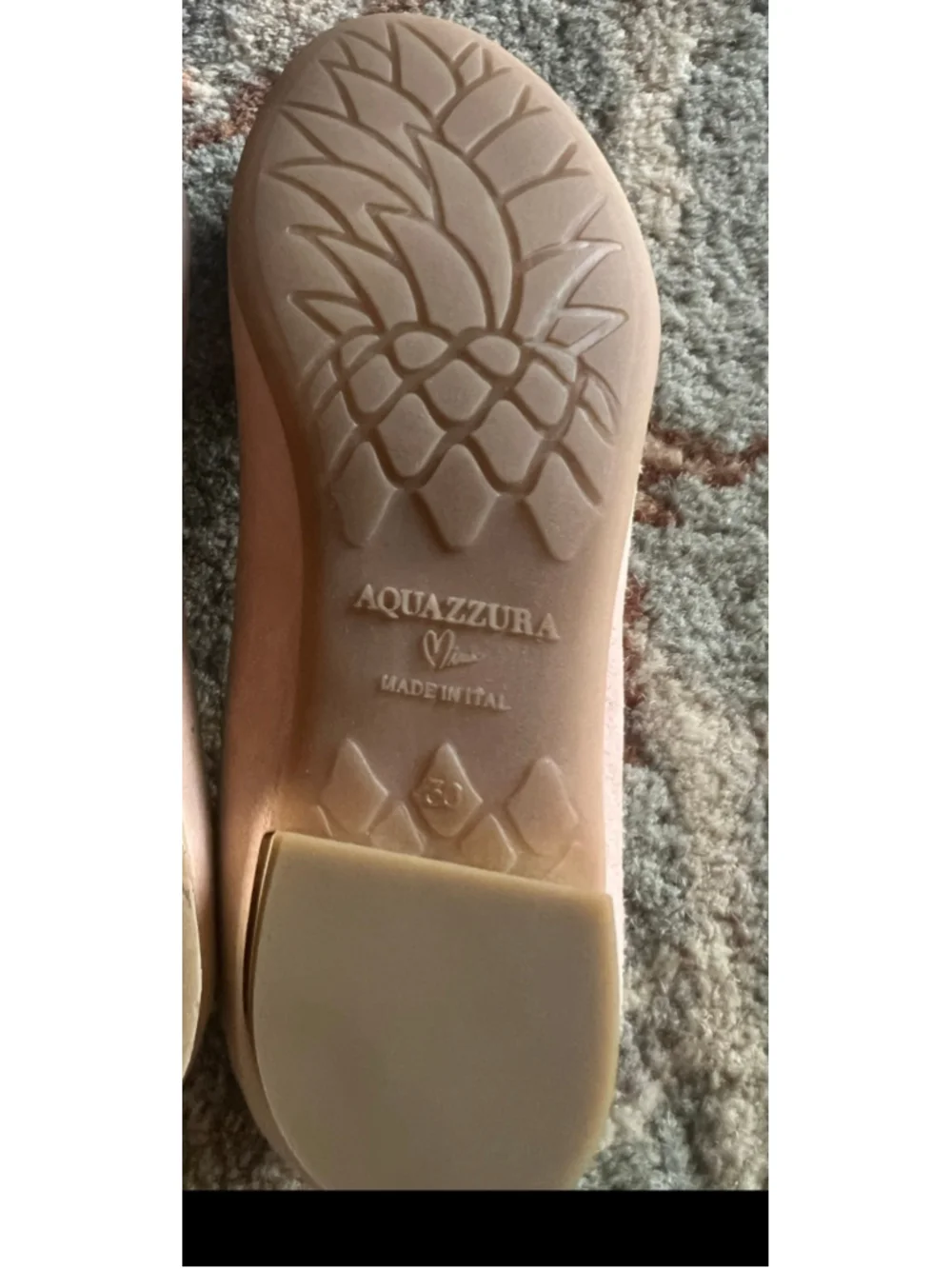 Girls Aquazzura Mini Crystal Embellished Dress Shoes, Pink, Size 12 New no Box